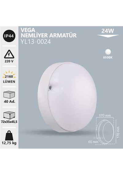 Noas 24w Vega Nemliyer Armatür 6500k Diğer