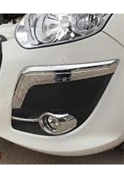 Fiat Doblo Uyumlu Ön Tampon Kaşı Abs 2 Parça 2010-2014 Paslanmaz Krom