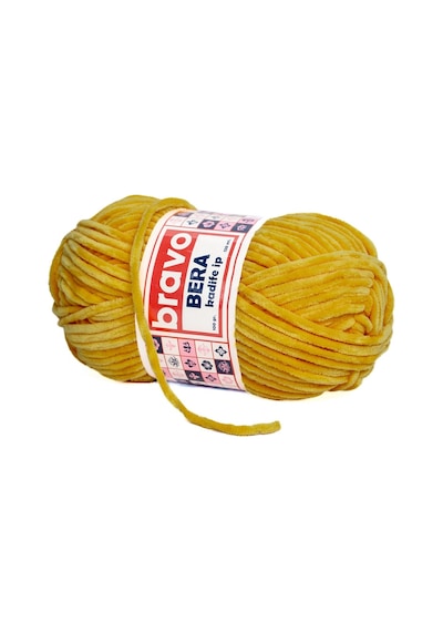 Bera Kadife İplik 100 Gr 120 Metre Renk Kodu: 943 Hardal