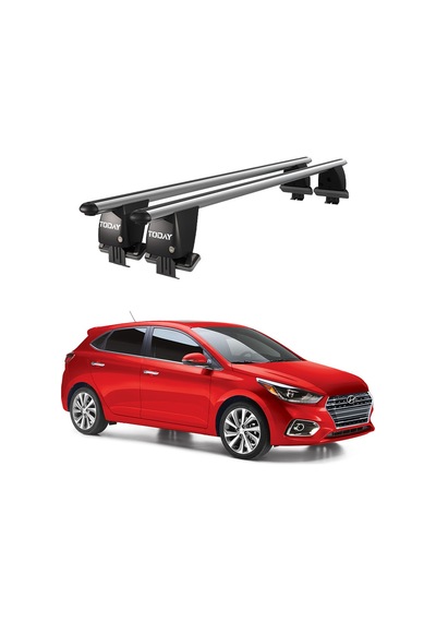 Royal Hyundai Accent V 2017 Ve Sonrası Uyumlu Gri Kilitli Ara Atkı Port Bagaj Tavan Barı