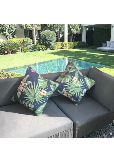 Kırlent Yastık Minder Yaprak Desen 2 Adet 35x35 35 x 35
