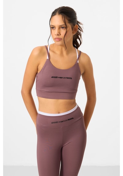 Tommylife Gül Kurusu Esnek Standart Fit Performans Kadın Tayt Takım - 95333 Gülkurusu