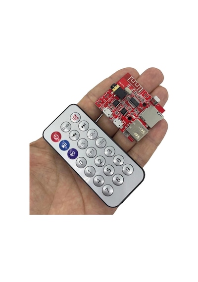 Mp3 Kumandalı Bluetooth Amfi Modülü Sd Kart + Usb