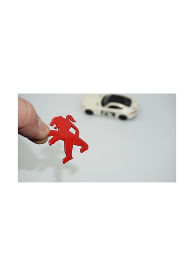 Direksiyon Kırmızı Logo Amblem Arma Peugeot İle Uyumlu