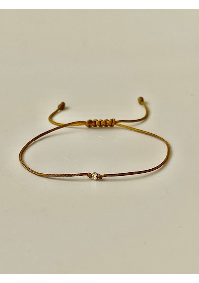 14 Ayar Dorika Toplu Rengarenk Altın Bileklik Gold Bracelet İpli Altın Bileklik Kırmızı