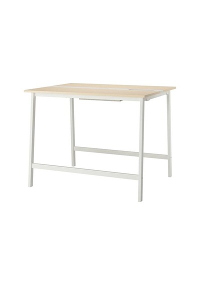 Ikea Mıttzon Çalışma Masası Tablası, Huş Kaplama, 140x48 Cm Çok Renkli