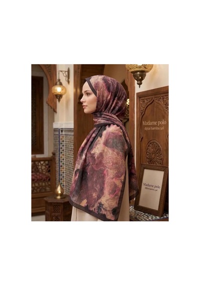 Madame Polo Şal Şal Bordo Bordo