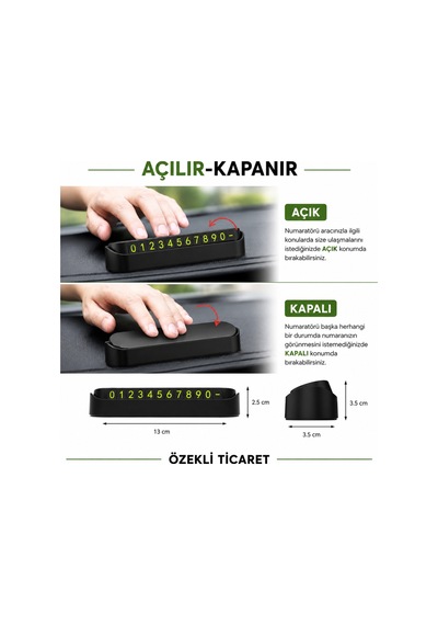 Araç İçi Telefon Numaratörü Açılır Kapanır
