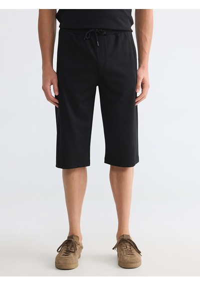 Lcwaıkıkı Classic Siyah Regular Fit Erkek Roller Şort