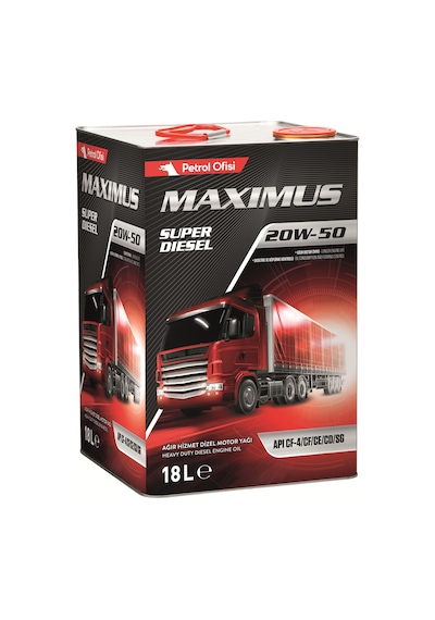 Petrol Ofisi Maximus Super Diesel 20w-50 Motor Yağı 18 L