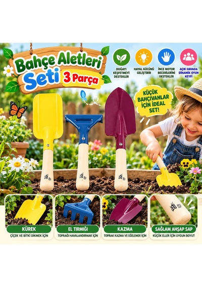 Bahçe Aletleri Seti 3 Parça