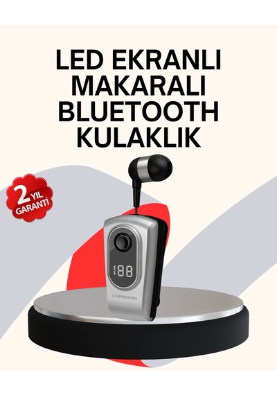 Profesyonel Bluetooth Kulaklık Klipsli, Titreşimli, Dijital Göstergeli Model