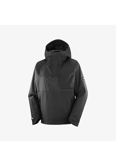 Salomon Venom Anorak Erkek Kayak Montu Deep Black Lc2609700 Siyah