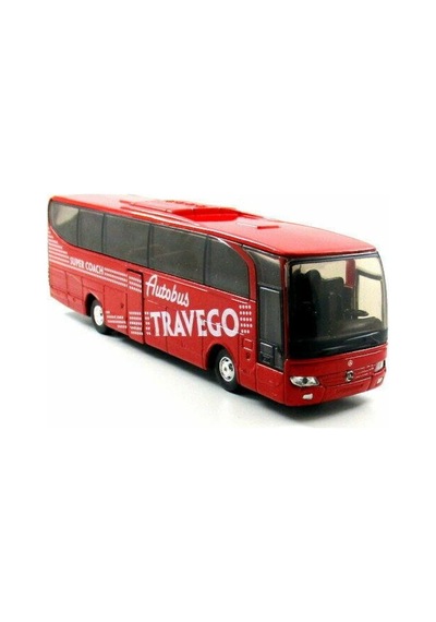 1 60 Ölçek Welly Mercedes Benz Travego Die-cast Metal Otobüs 2021.