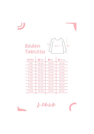 Le Mabelle Kırmızı Ay Yıldız Baskılı Uzun Kollu Çocuk Tişört Kırmızı