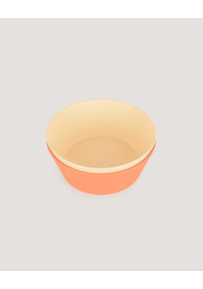Yuvarlak Bebek Mama Tabağı 2'li Set Peach - Vanillia