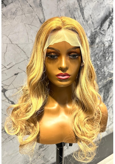 Peruk 50 Cm 6y2bwmodeli Sarı Ombreli