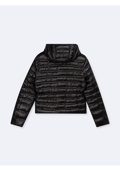 LTB Regular Fit Şişme Kapüşonlu Siyah Mont