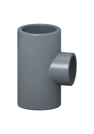 90-63 Mm Pvc Inegal Te