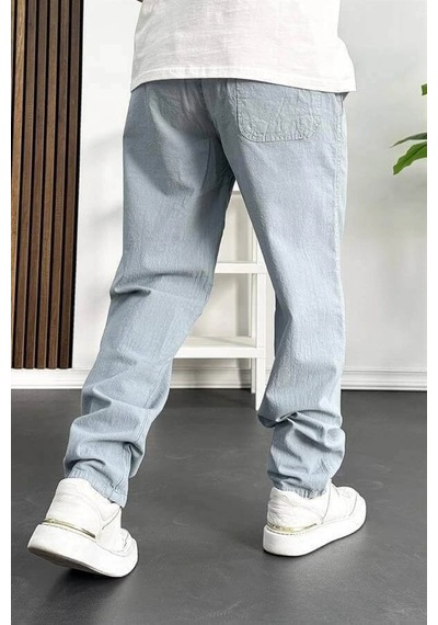 Edwox Erkek Baggy Kalıp Pantolon Açık Mavi Edw130