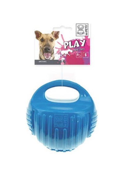 Kauçuk Top Köpek Oyuncağı Mavi Small 7,7 Cm Çok Renkli