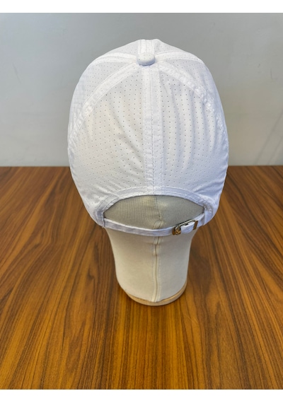 Hamze Mikro Paraşüt Delikli Kumaş Yazlık Unisex Beyzbol Cap Şapka Beyaz