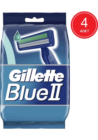 Gillette Blue2 Kullan-At Tıraş Bıçağı 4 x 10'lu