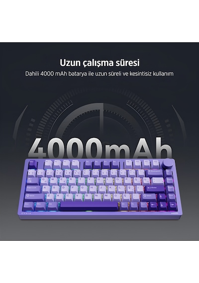 Philips EVNIA SPK8618 Mekanik RGB 81 Tuş USB Bluetooth 2.4 G Kablosuz Oyuncu Klavyesi