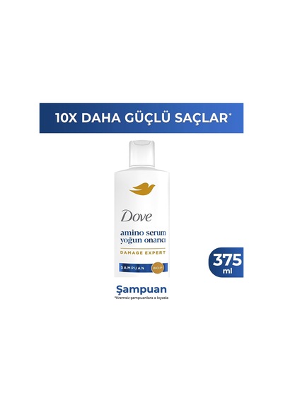 Dove Şampuan Amino Serum Yoğun Onarıcı 375 Ml Beyaz