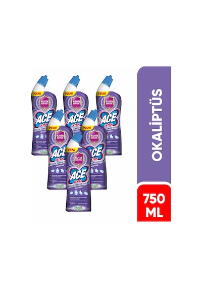 Ace Ultra Yoğun Okaliptus Çamaşır Suyu 6 x 750 ML