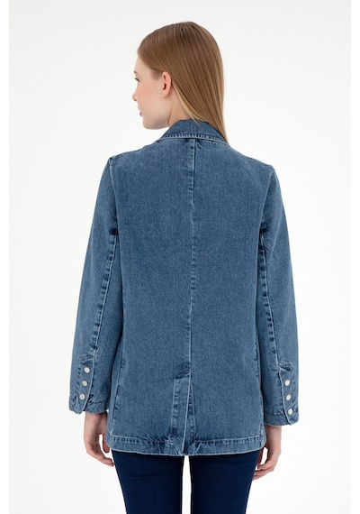 U.s. Polo Assn. Kadın Açık Mavi Gömlek Jean 50291133-dn0021 Lıght Blue Açık Mavi