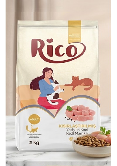 Tavuklu Kısırlaştırılmış Yetişkin Kedi Maması 2 Kg