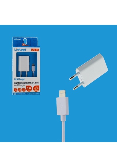 Linkage Lkc-14 Apple Uyumlu iOS Lightning Şarj Aleti Beyaz