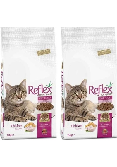 Reflex Tavuklu Yetişkin Kedi Maması 2 x 15 KG