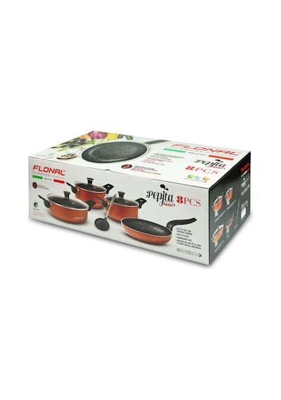 Flonal Pipeta Granit Tencere Tava Set 8 Parça