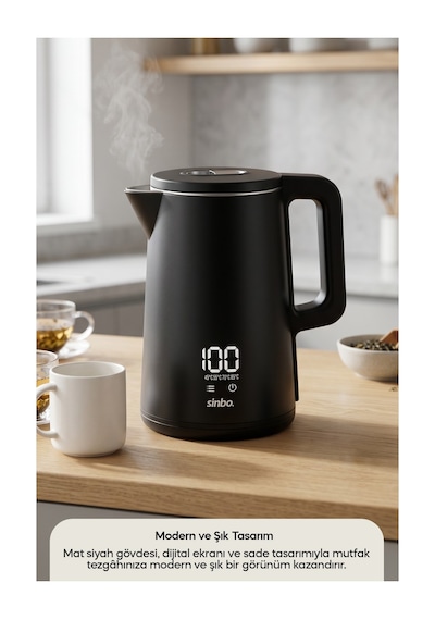 Sinbo SK-8042 1.8 L Dokunmatik Kontrollü Sıcaklık Ayarlı Su Isıtıcı Kettle