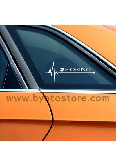 Fiat Fiorino Için Kalp Atışı Ritim Oto Sticker (2 Adet)