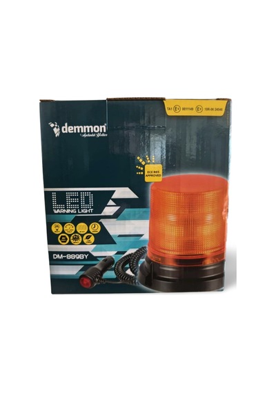 Dm-889by Mıknatıslı Çakar Lamba 12v 24v Çakmaklı Led Tepe İkaz Lambası