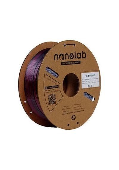 Nanelab Çift Renkli Silk Pla Filament - Siyah-kırmızı - 1.75mm - 1kg