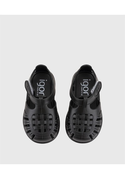 Igor Çocuk Sandalet S10271 Tobby Solıd Siyah