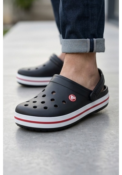 Iconic Shadow Unisex Clog Serisi - Siyah Renk Grafik Baskılı, Anatomik İç Tabanlı Ve Hareketli T...