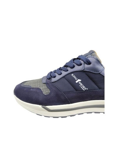 Güvener King Shoes Lacivert Deri Spor Erkek Ayakkabı Lacivert