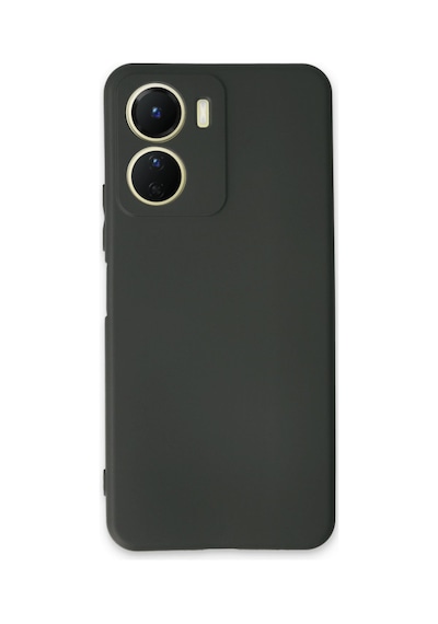 Vivo Y16 Uyumlu Kılıf First Silikon - Koyu Yeşil