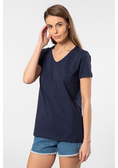 Wtshirt Venice Kısa Kollu V Yaka Kadın T-shirt Laci 001