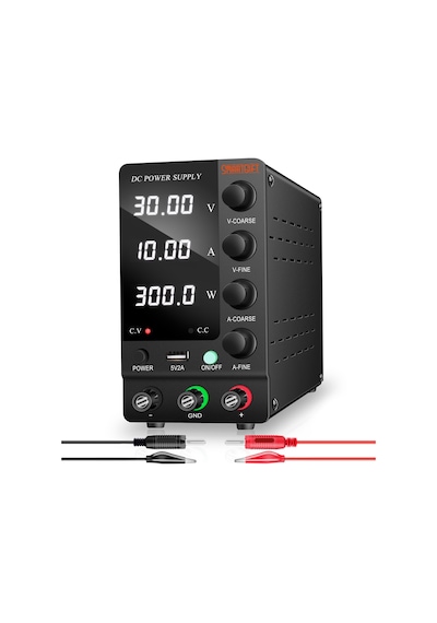 Smartgift Ayarlanabilir 30V/10A SMPS DC Güç Kaynağı Ayarlı Voltaj Regülatörü
