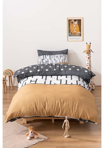 Zethome Classico Çift Taraflı Çocuk Nevresim Takımı 160x220 Cm Çok Renkli