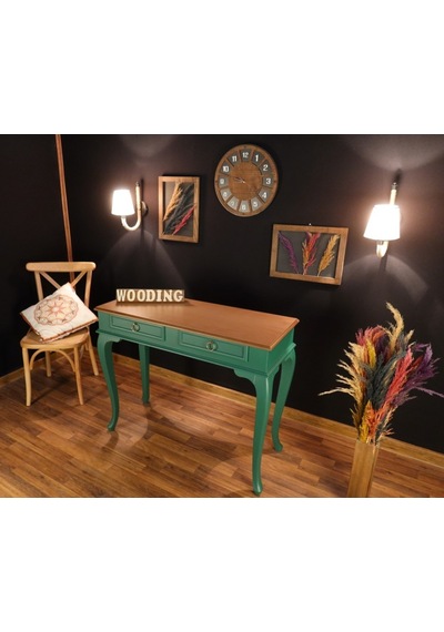 Wooding 120 Cm Çekmeceli Masif Yeşil Naturel Dresuar (548589977) Yeşil