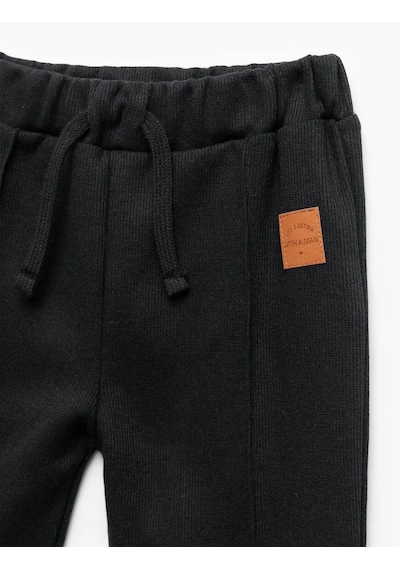 Koton Beli Lastikli Cepli Basic Jogger Siyah Erkek Çocuk Eşofman Altı 6wmb40036tk Siyah