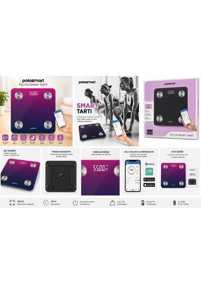 Psc104 Smart Tartı Yeni Model Fuşya