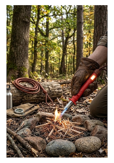 Şarjlı El Feneri Ve Profesyonel Çakmak - Pürmüz - Rüzgarda Sönmeyen Çakmak - Torch Lighter Çok Renkli